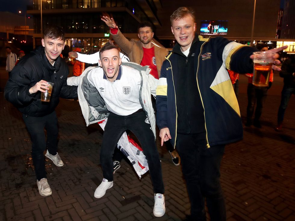 England fans during the international friendly match at the Amsterdam ArenA in 2018