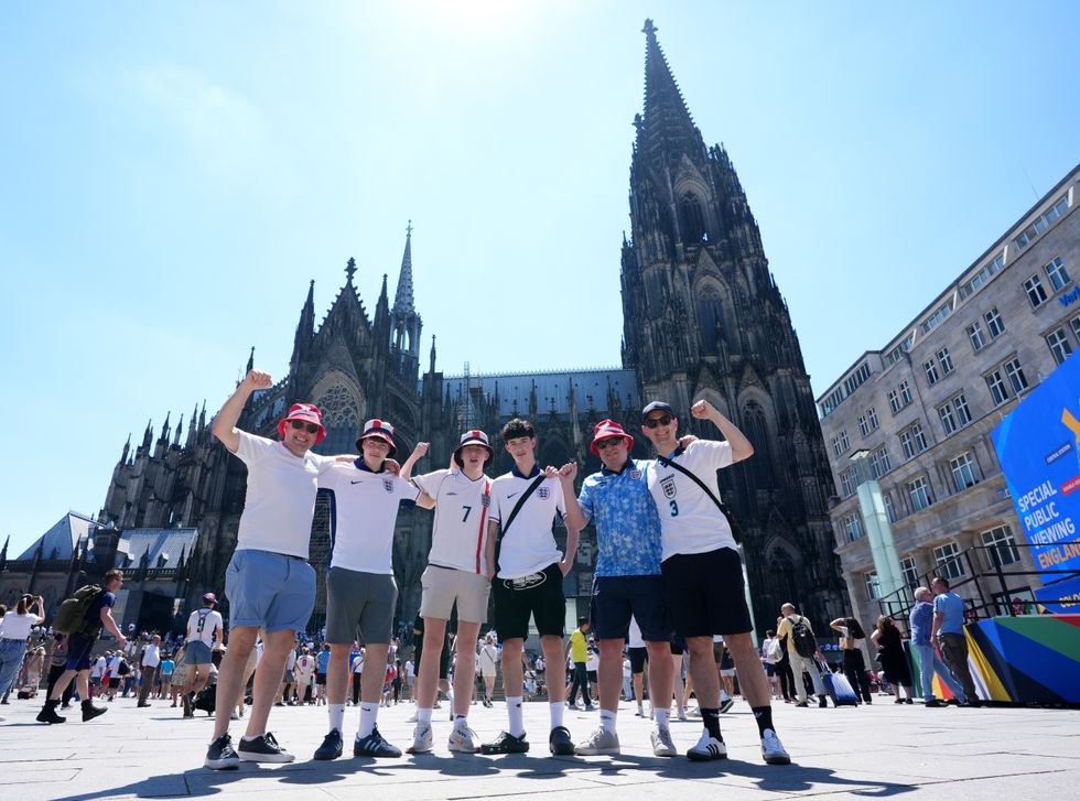 England fans in Cologne