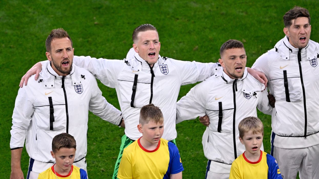 England fans sang a rousing rendition of God Save the King