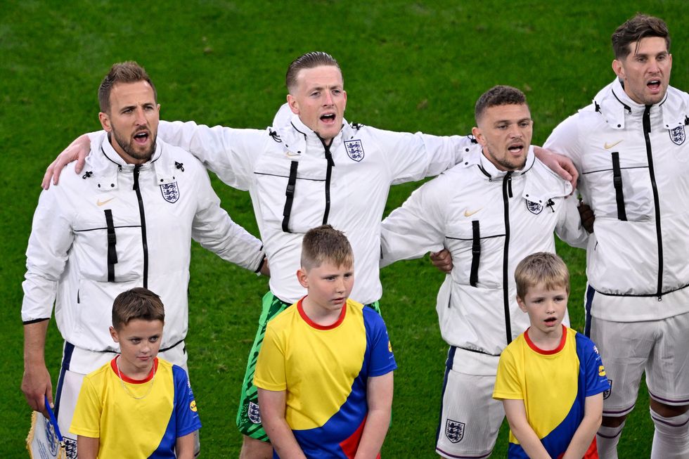 England fans sang a rousing rendition of God Save the King