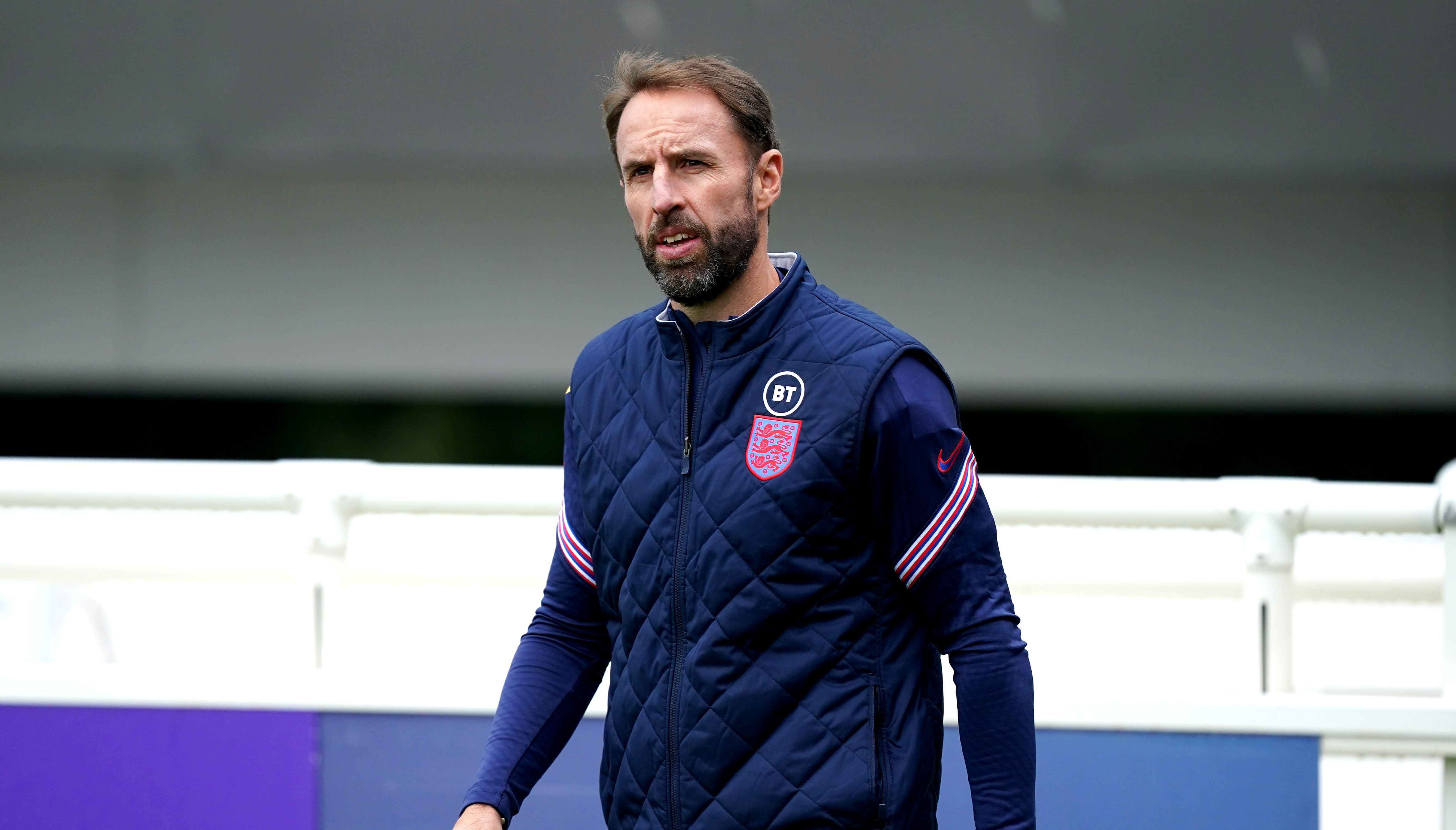 England manager Gareth Southgate during a training session at St George's Park, Burton upon Trent. Picture date: Wednesday September 1, 2021.