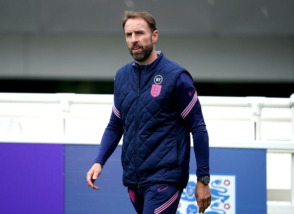 England manager Gareth Southgate during a training session at St George's Park, Burton upon Trent. Picture date: Wednesday September 1, 2021.