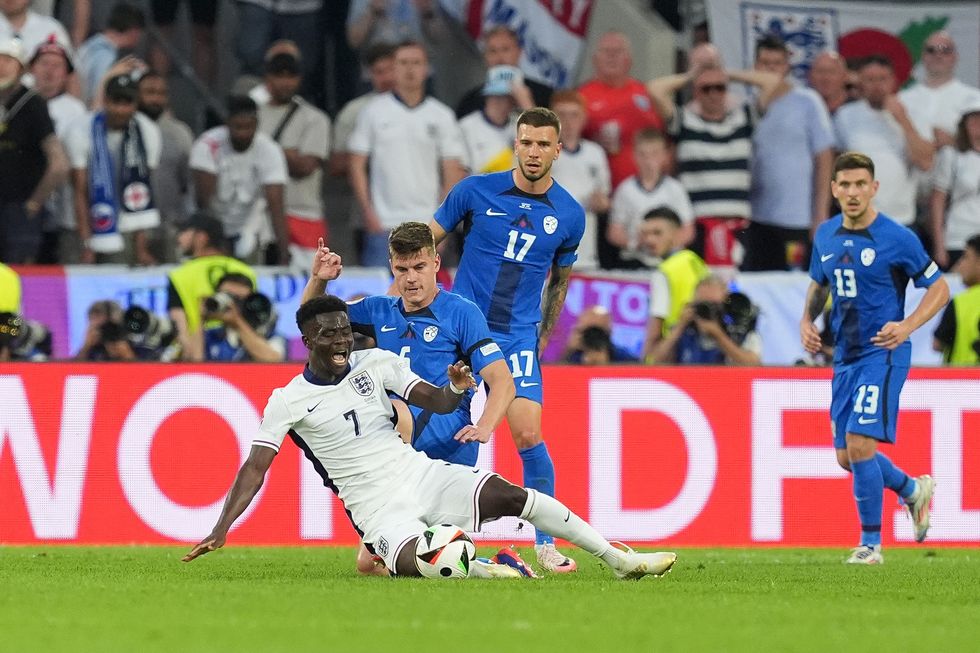 England news Bukayo Saka Slovenia