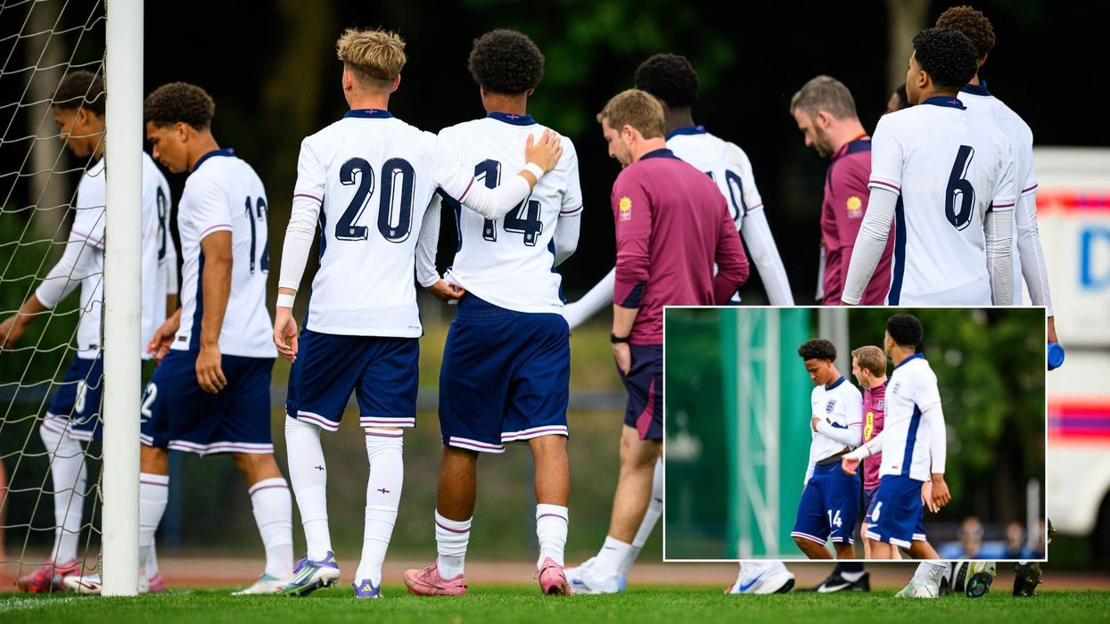England players leave the field after racist abuse with game suspended twice