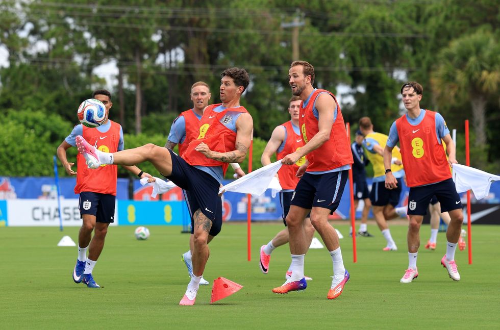 England players snapped in training as their World Cup campaign prepares to commence