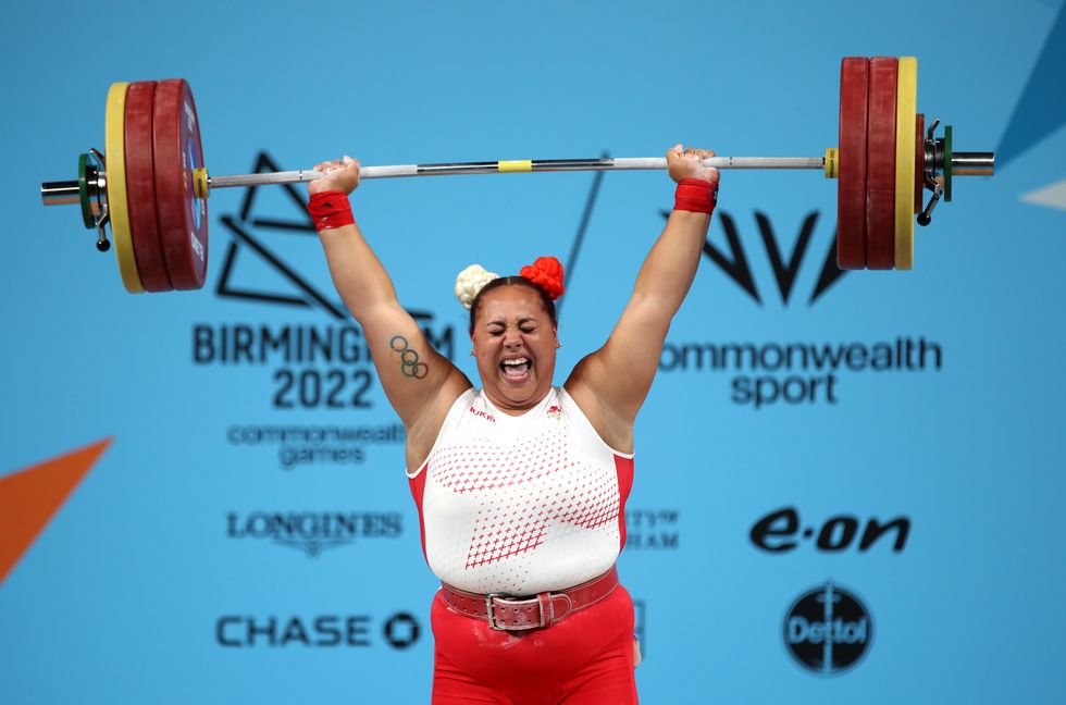 England's Emily Campbell in action during the Women's 87+ KG Final at The NEC on day six of the 2022 Commonwealth Games in Birmingham. Picture date: Wednesday August 3, 2022.