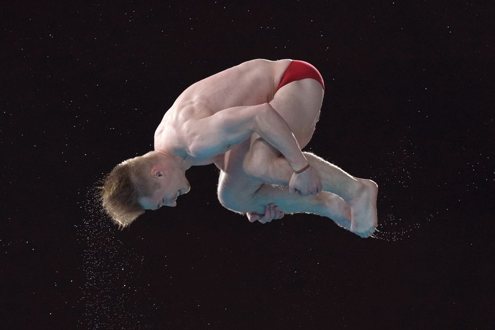 England's Jack Laugher during the Men's 3m Springboard Final at Sandwell Aquatics Centre on day nine of the 2022 Commonwealth Games in Birmingham. Picture date: Saturday August 6, 2022.