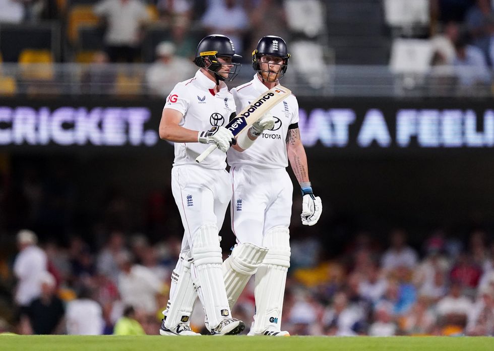 England's Jamie Smith with Ben Stoke