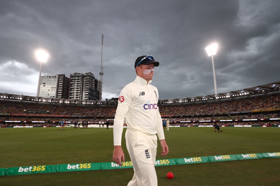 England's Ollie Pope during day one of the first Ashes test at The Gabba, Brisbane.