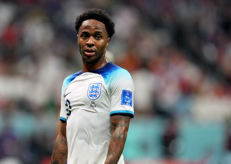 England's Raheem Sterling during the FIFA World Cup Group B match at the Al Bayt Stadium, Al Khor.