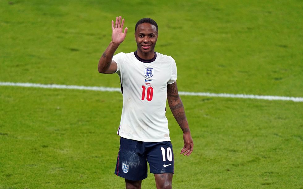 England's Raheem Sterling.