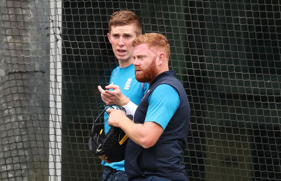 England's Zak Crawley ( Left ) and Jonathan Bairstow during a nets session at the Melbourne Cricket Ground - both are in for the Boxing Day Test.