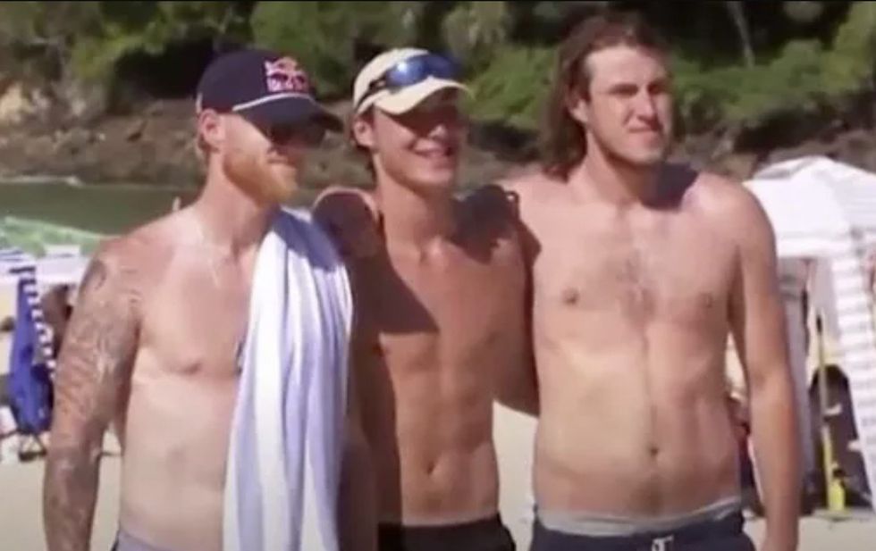 England stars relaxed on the beach days after their gruelling defeat in the second Ashes Test