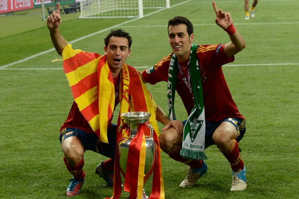 England Xavi Sergio Busquets