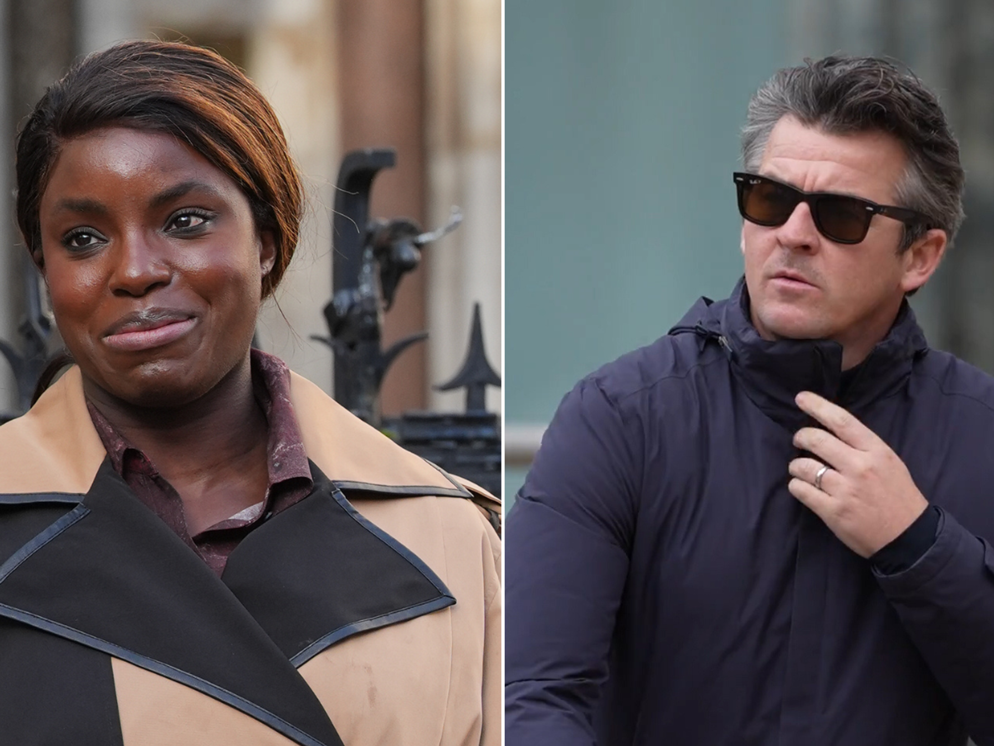 Eni Aluko (left) Joey Barton (right)