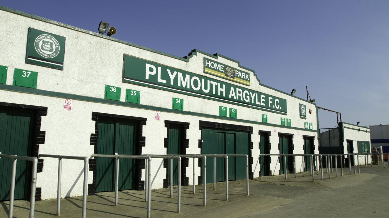 Entrance gates to Plymouth Argyle football stadium