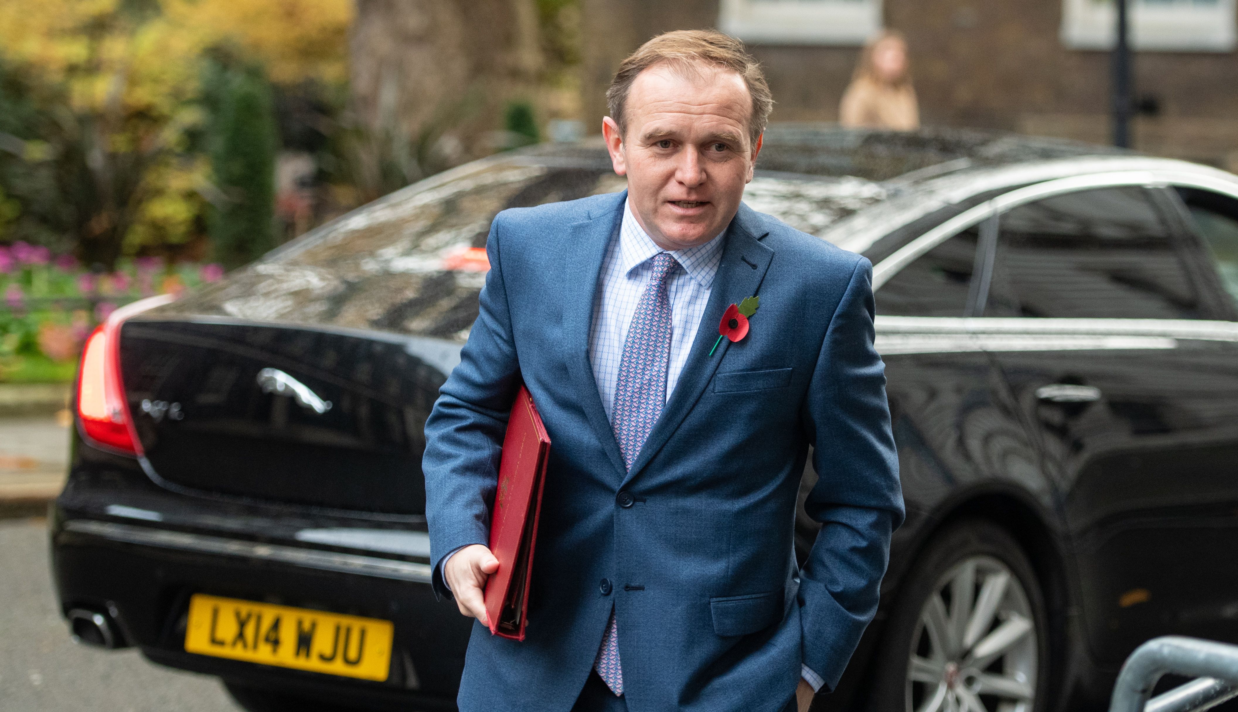 Environment Secretary George Eustice in Downing Street.