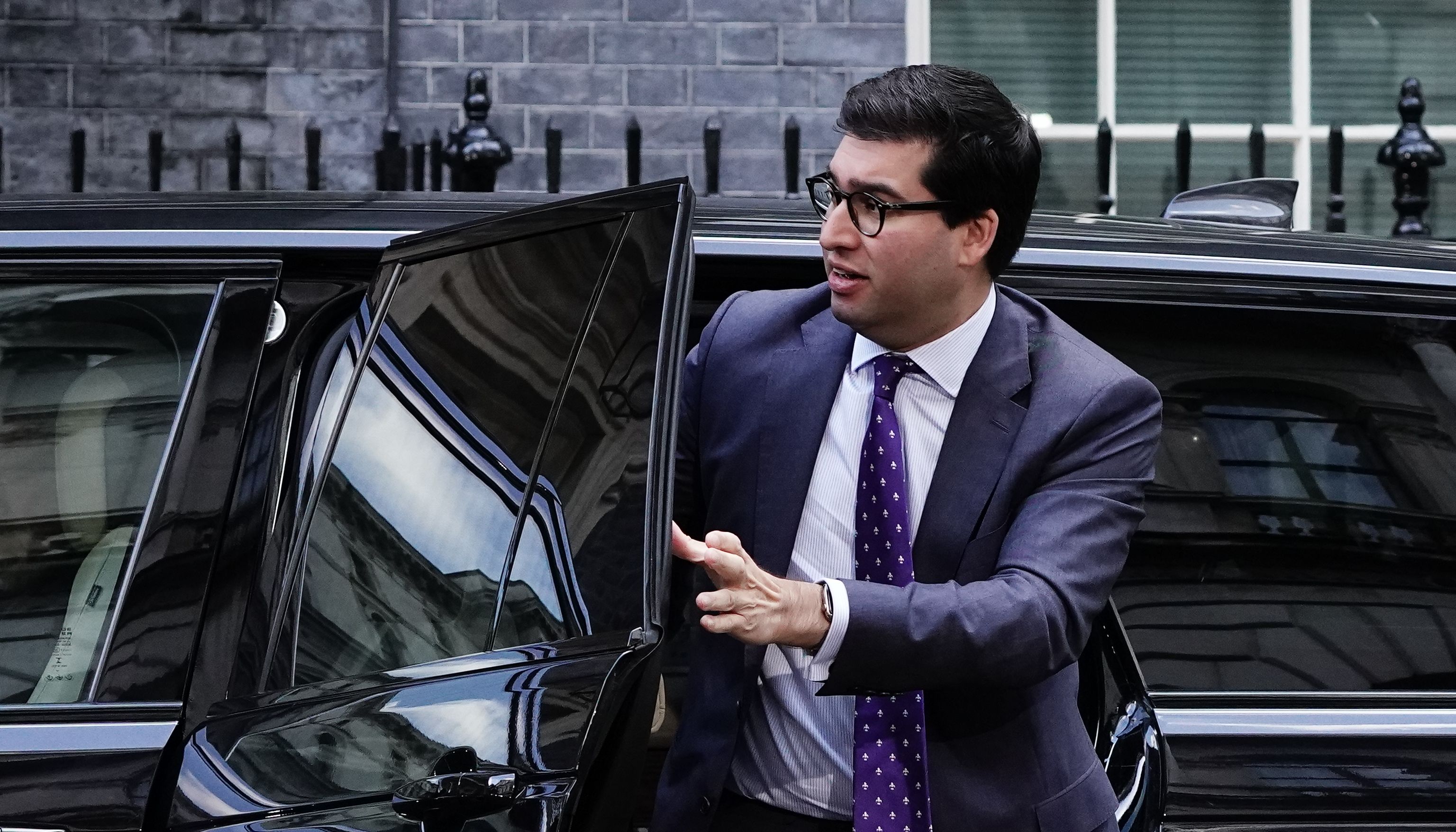 Environment Secretary Ranil Jayawardena arrives in Downing Street, London following the resignation of Liz Truss as Prime Minister on Thursday. Picture date: Monday October 24, 2022.