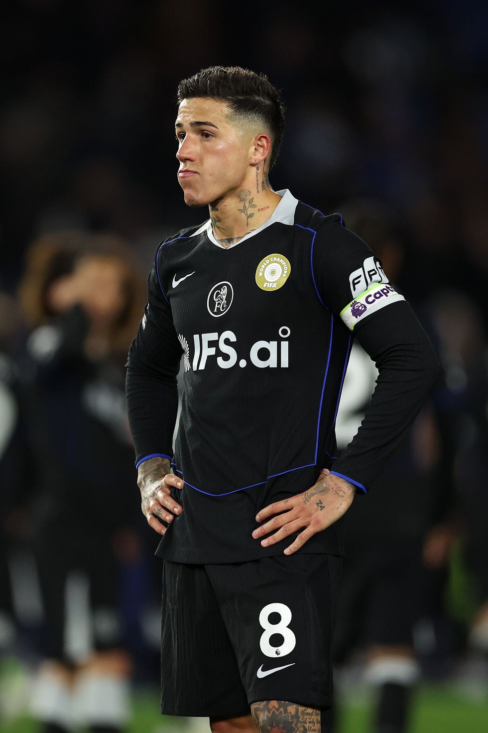 Enzo Fernandez was subdued after Chelsea crashed to defeat away at Brighton