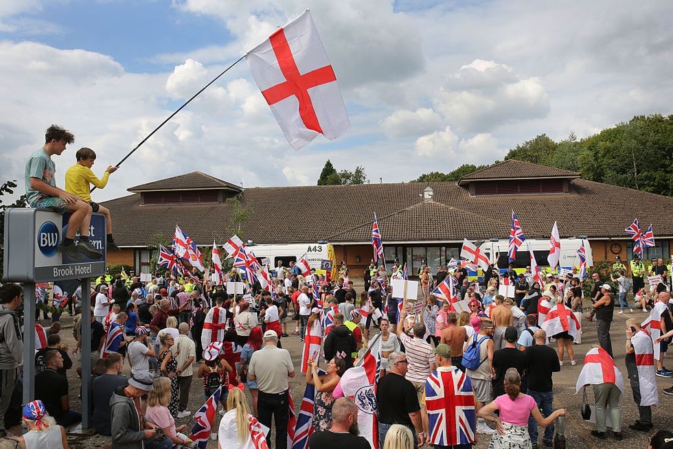 Epping migrant protest