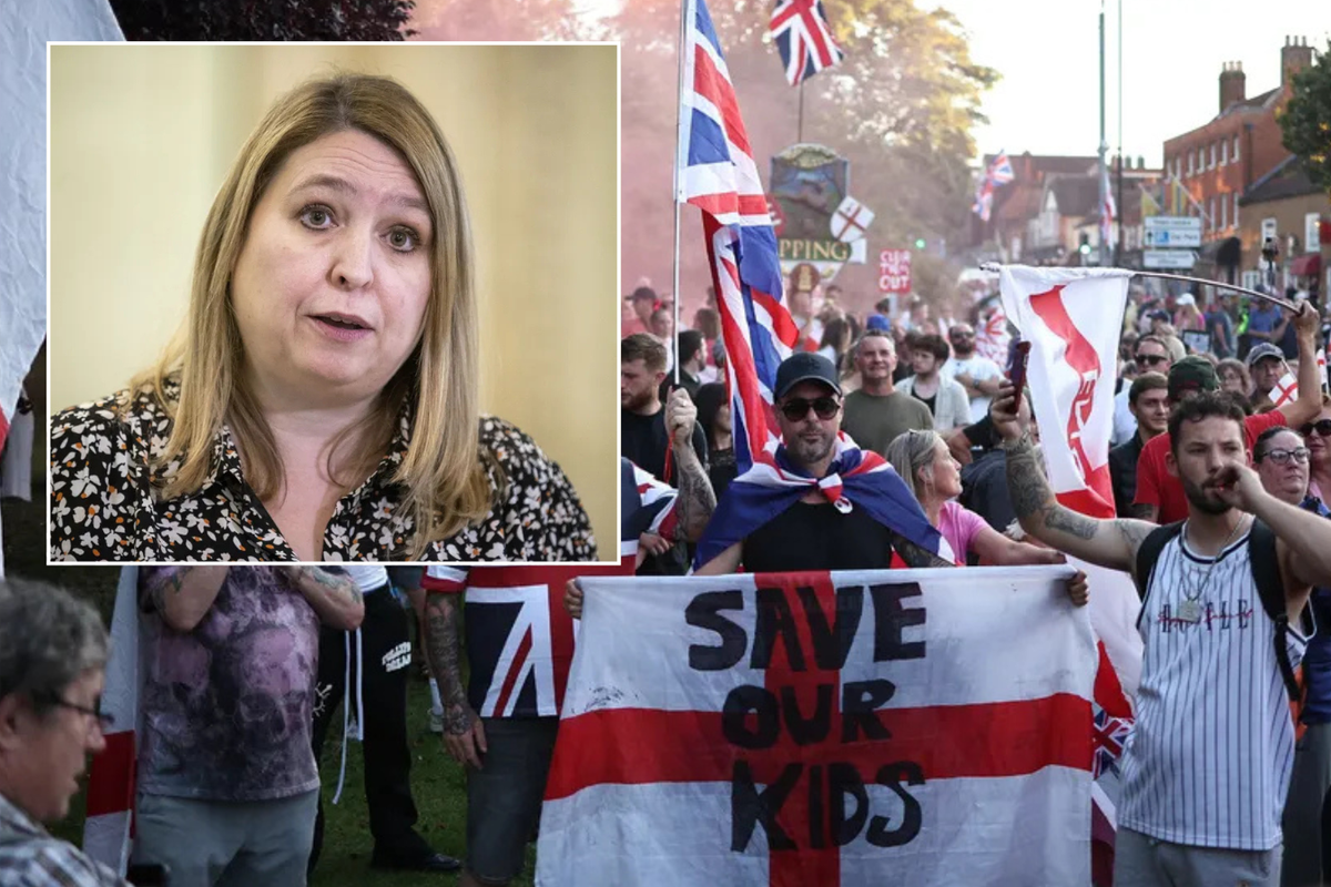 Epping protests / Karen Bradley