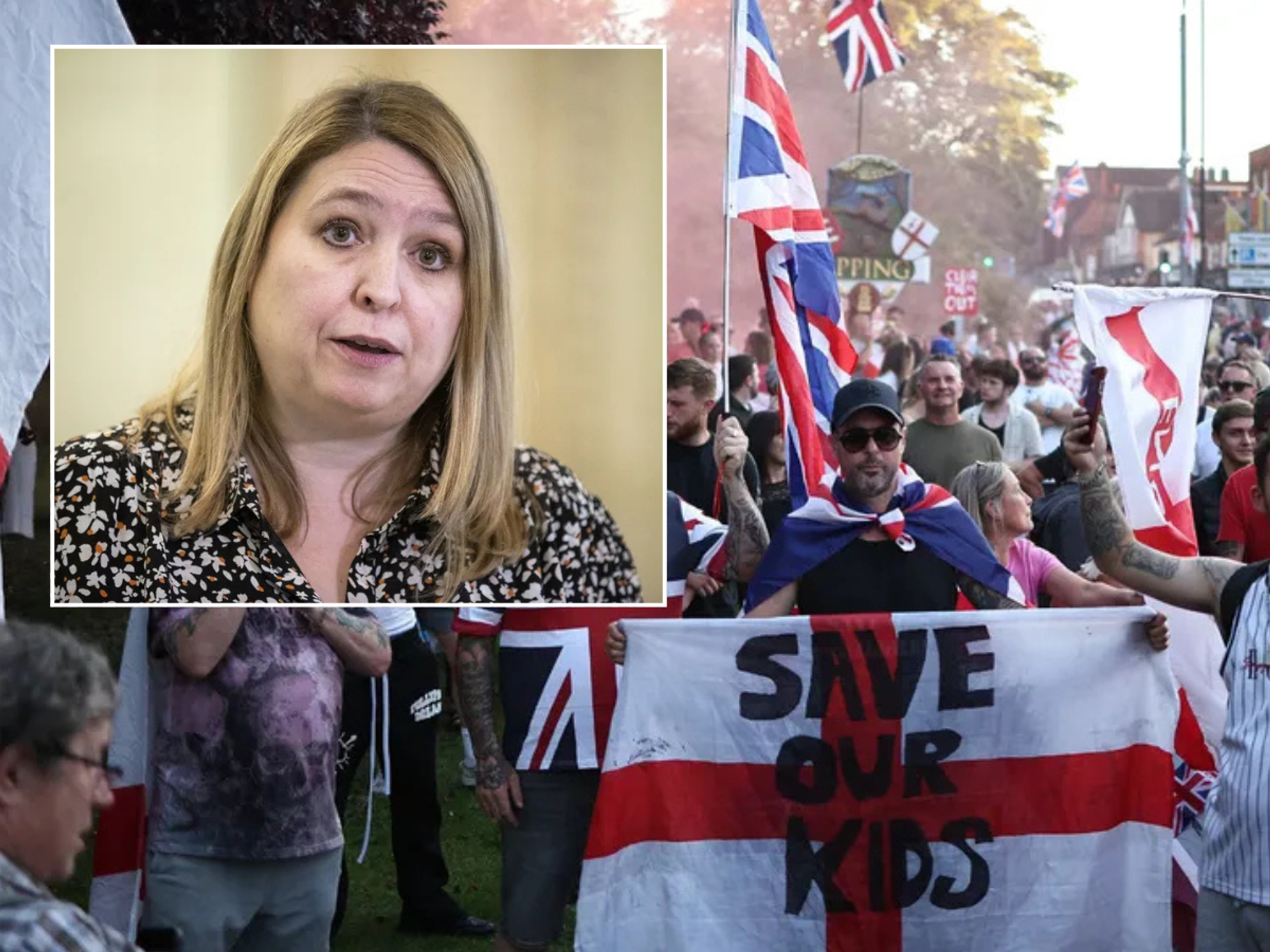 Epping protests / Karen Bradley