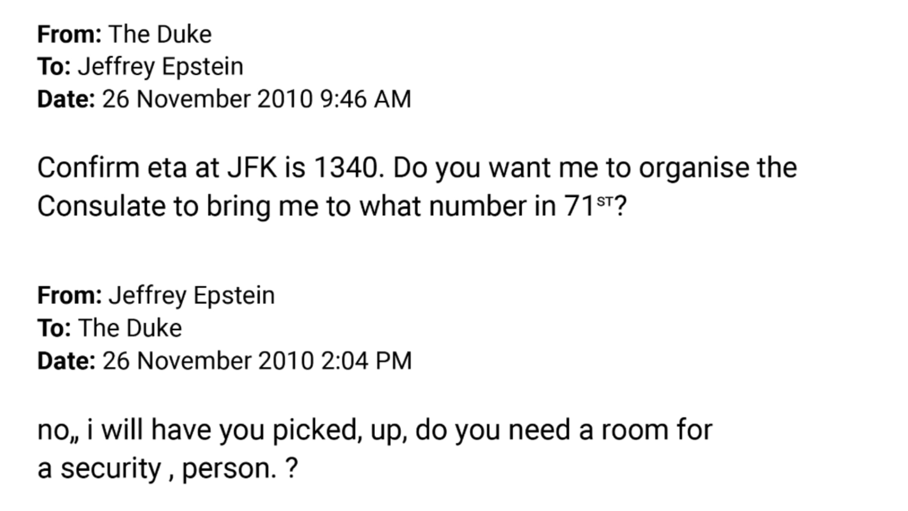 Epstein emails