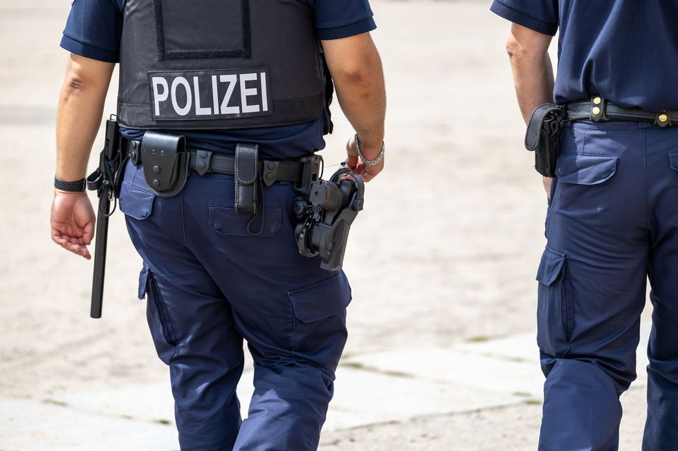 Equipment-belt of a German police officer