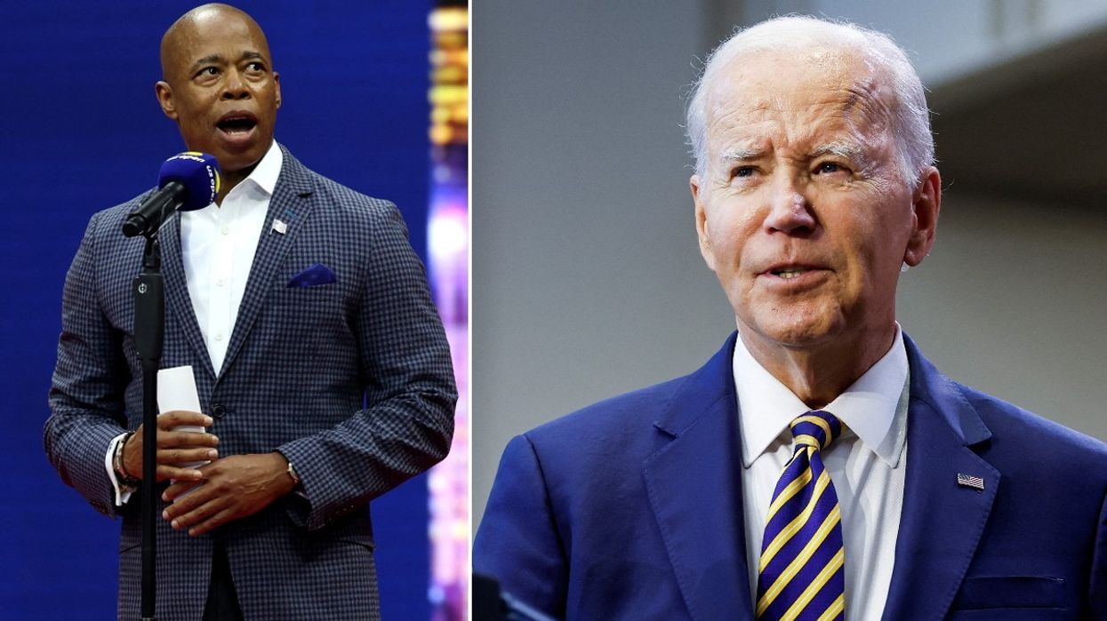 Eric Adams and Joe Biden