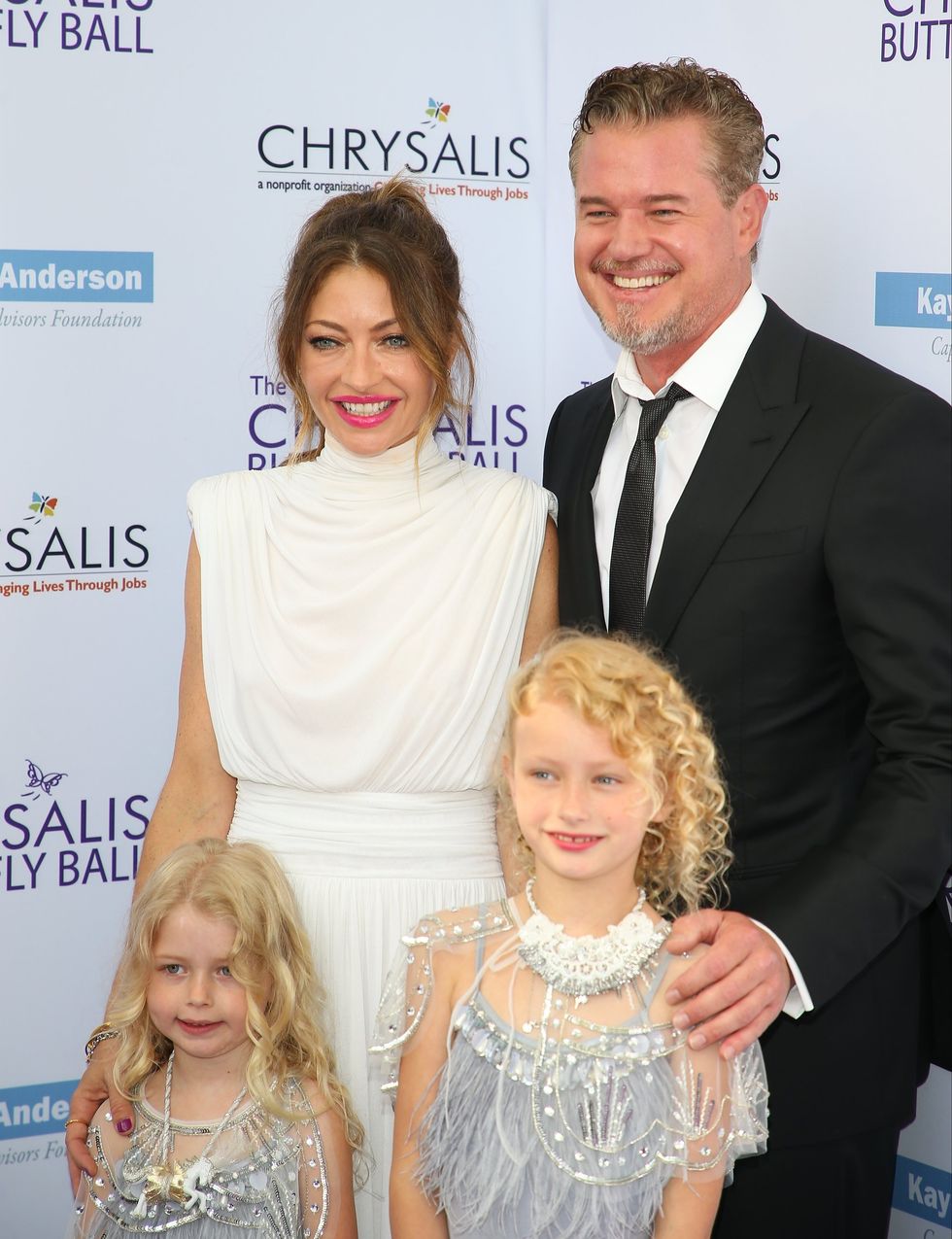 Eric Dane, his wife Rebecca Gayheart and daughters Billie and Georgia