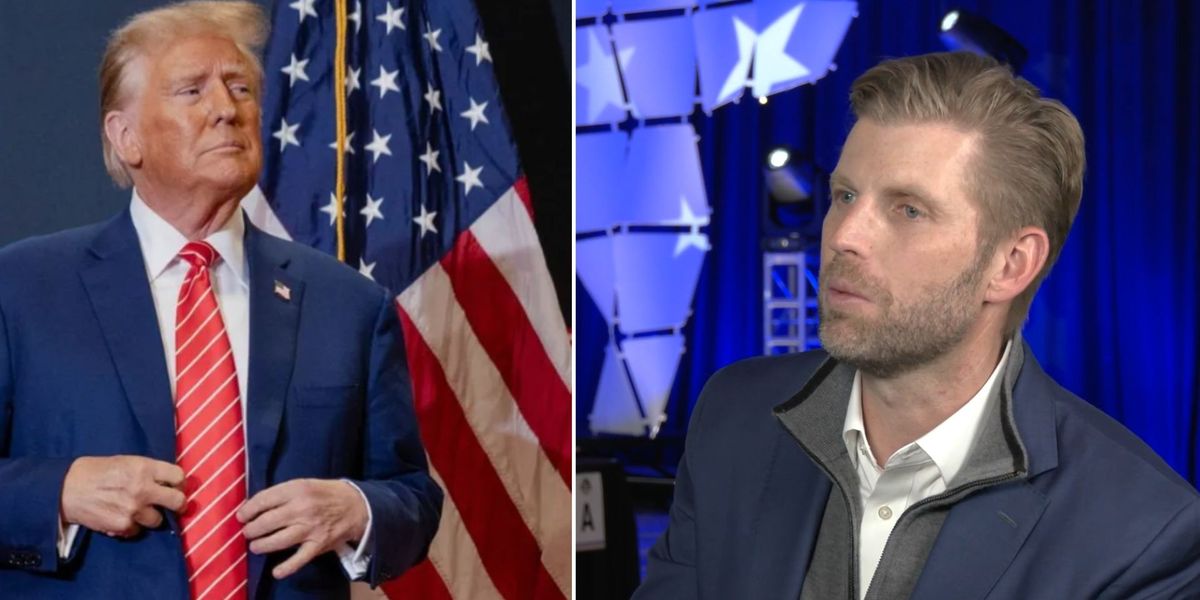 NextImg:Eric Trump in honest admission over father Donald running for presidency