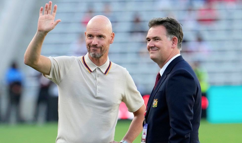 Erik ten Hag and John Murtough