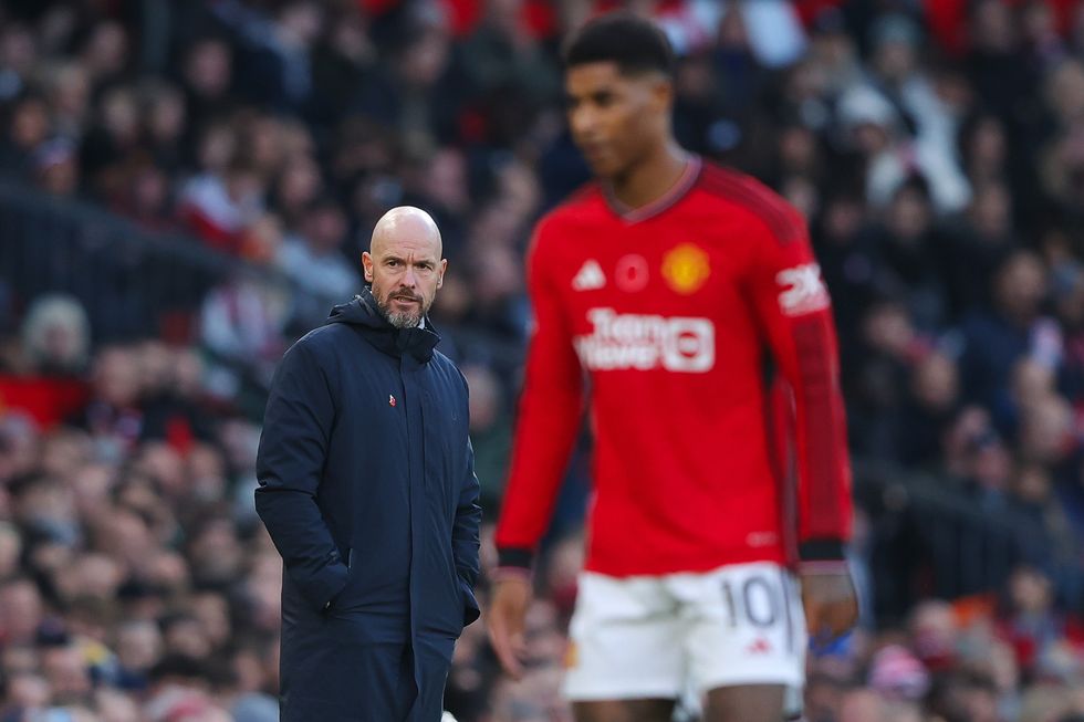 Erik ten Hag and Marcus Rashford