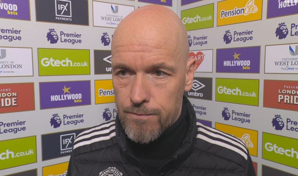 Erik ten Hag was not happy with his side's display