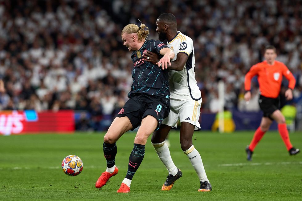 Erling Haaland and Antonio Rudiger