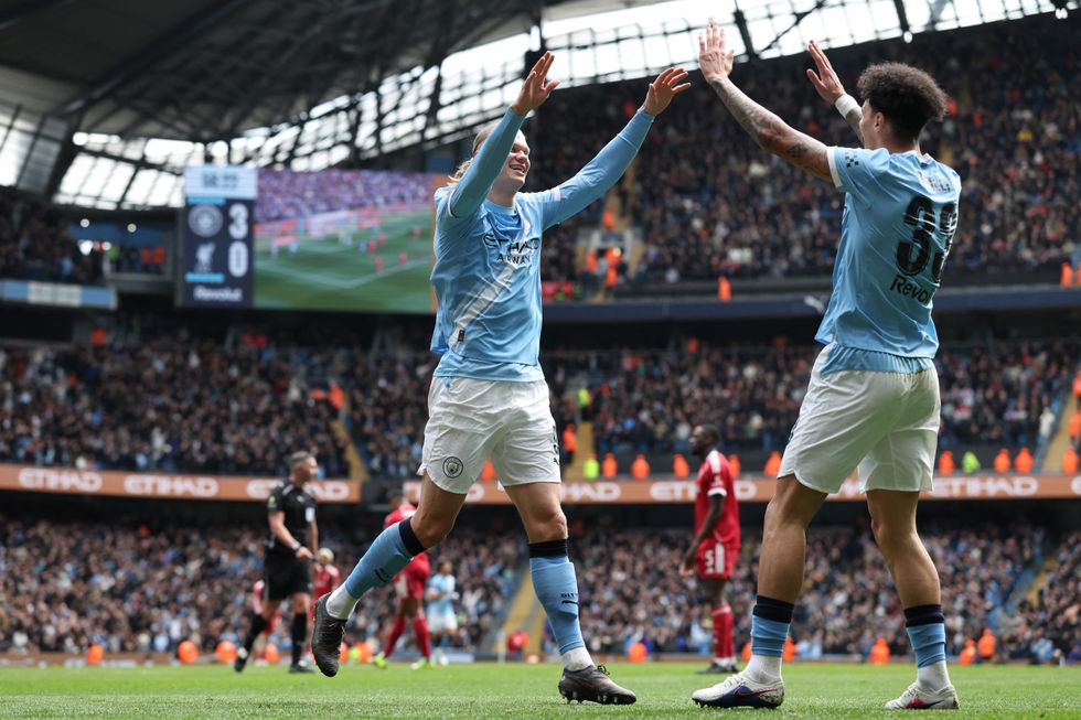 Erling Haaland lit up the Etihad Stadium as Man City battered Liverpool