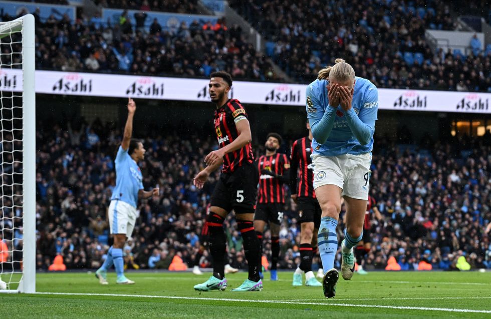 Erling Haaland Man City Bournemouth