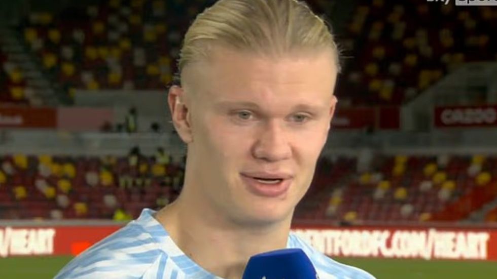 Erling Haaland Man City Brentford