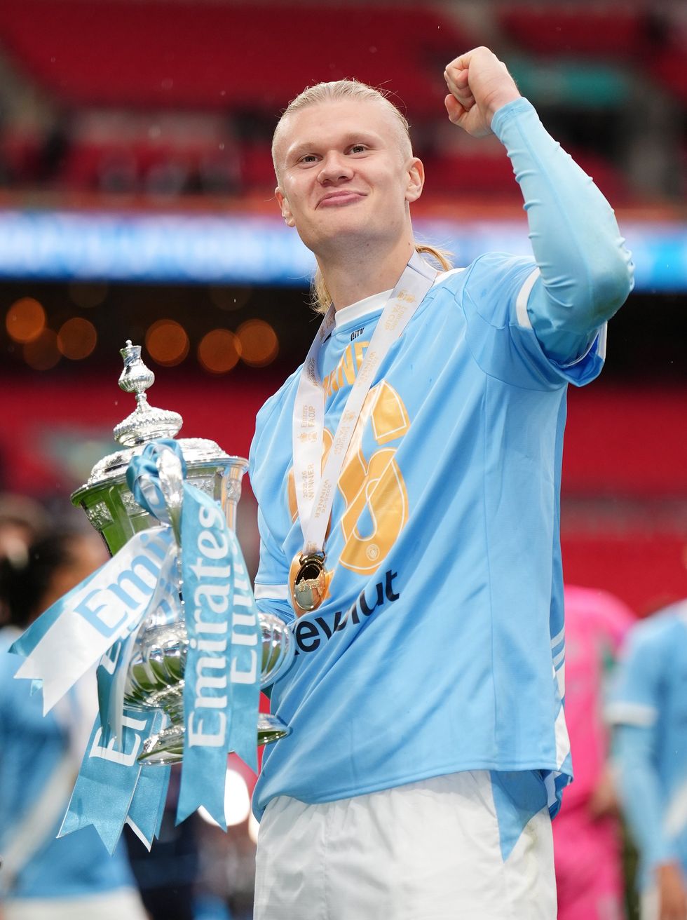 Erling Haaland recently won the FA Cup with Man City