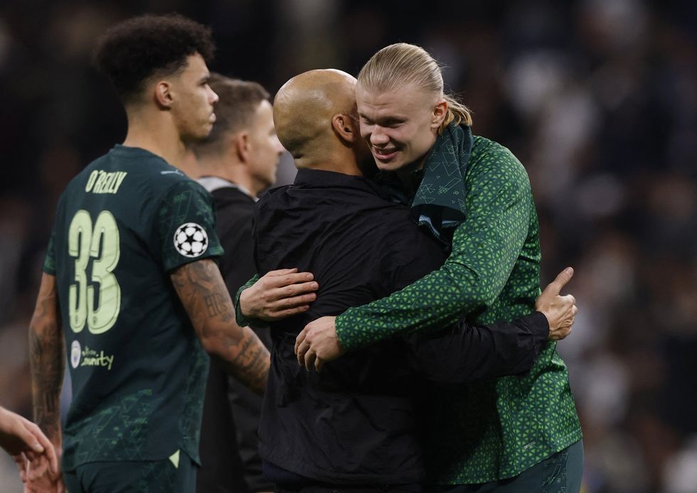 Erling Haaland scored from the penalty spot after he was initially brought down by Antonio Rudiger in the box