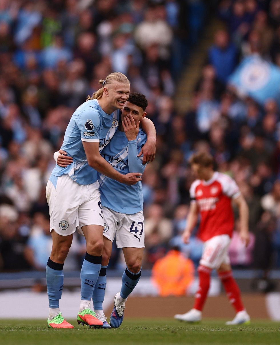 Erling Haaland marcou o gol da vitória do Man City sobre o Arsenal