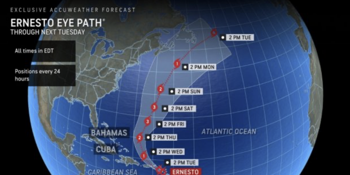 NextImg:US weather: Flood alert fears erupt as Tropical Storm Ernesto enters death throes