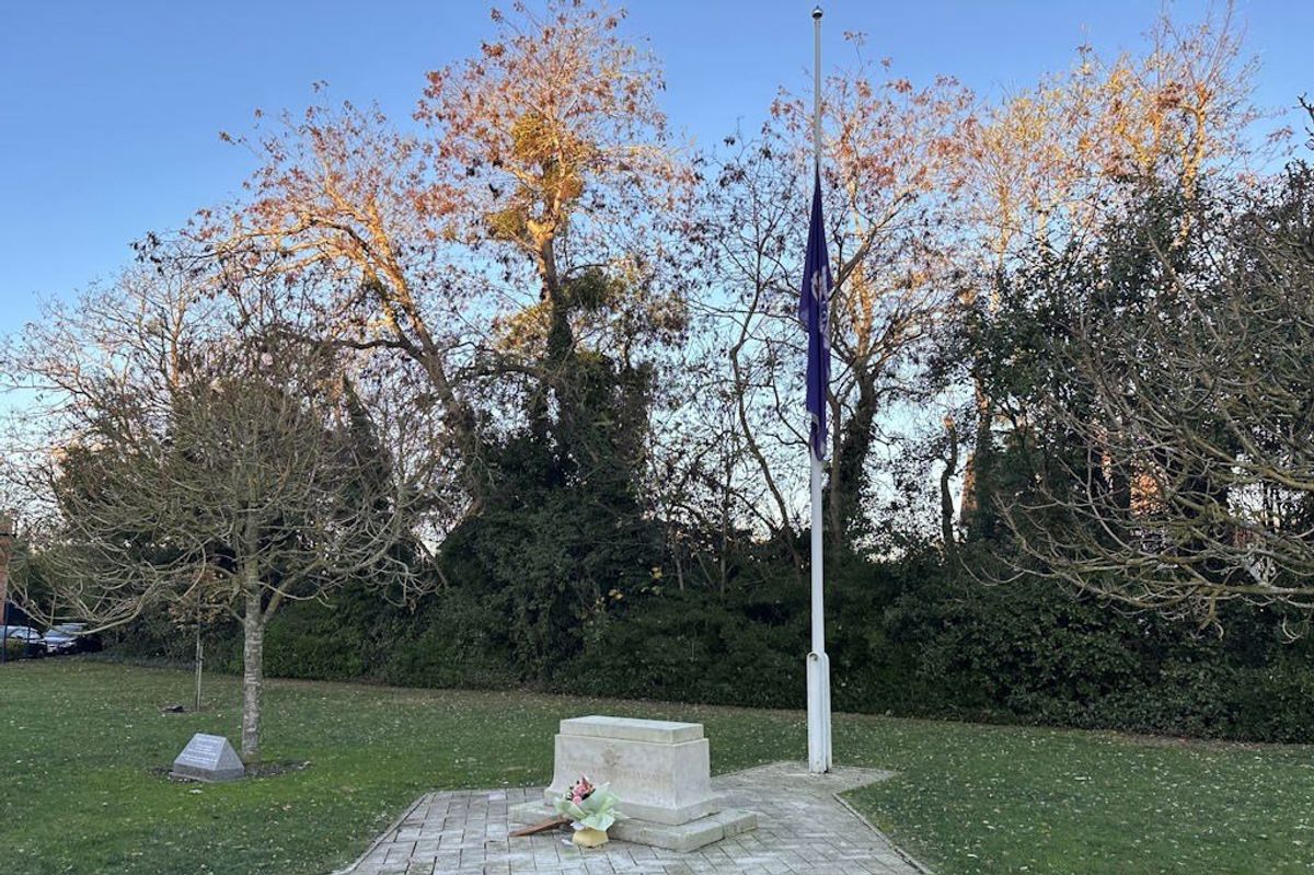 Essex police flag at half mast