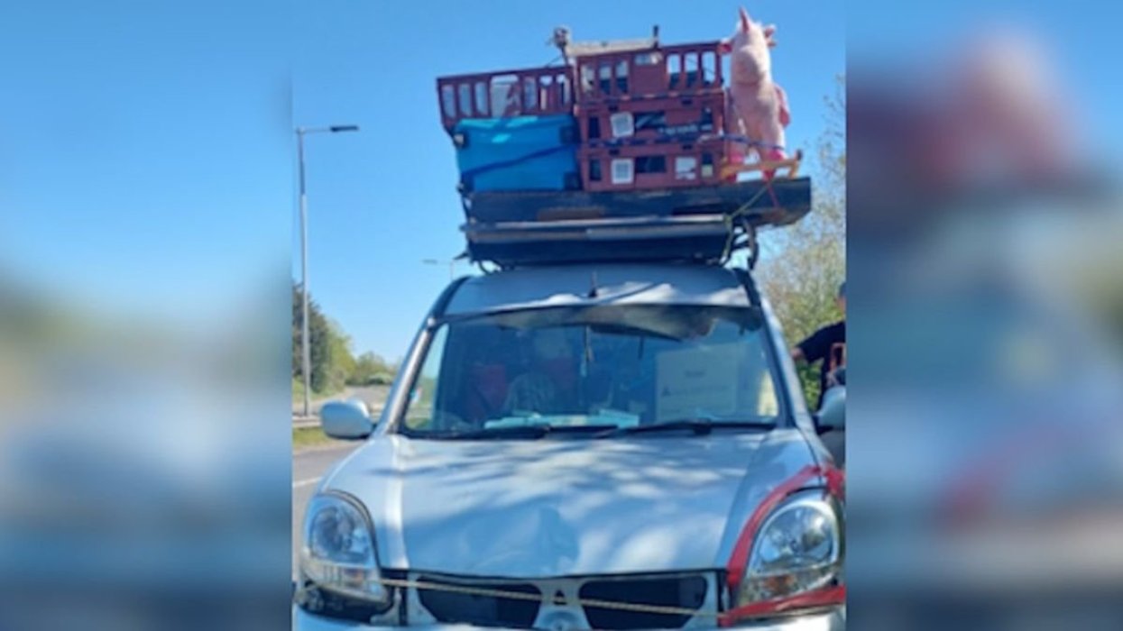 Essex Police pulled over an overloaded car