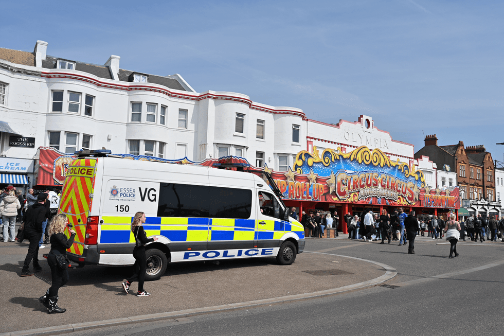 Essex Police van in Southend