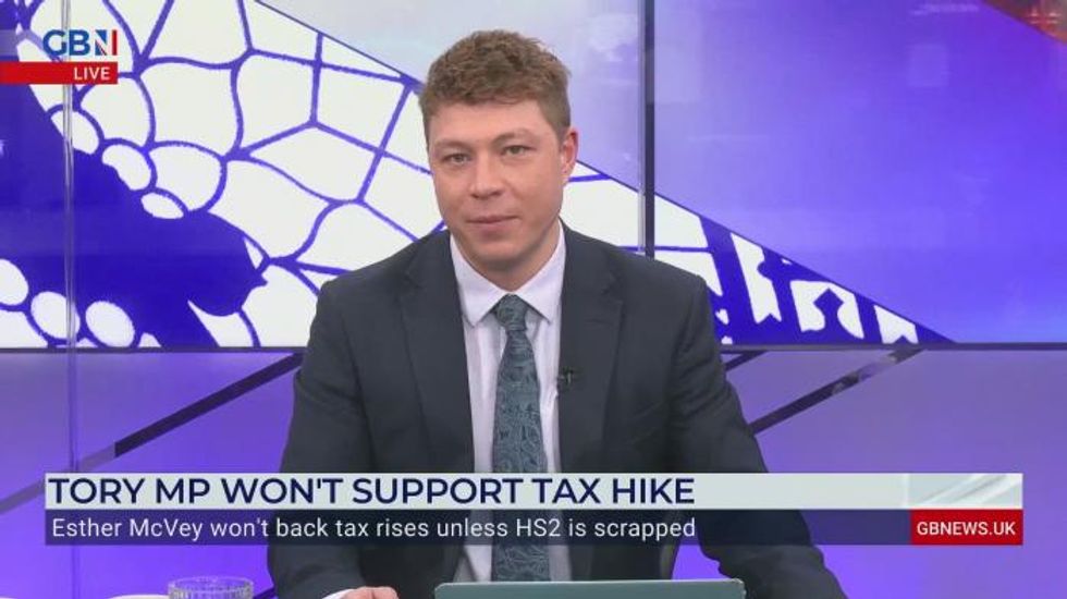 GB News host Esther McVey vows to REBEL over tax rises unless HS2 is SCRAPPED