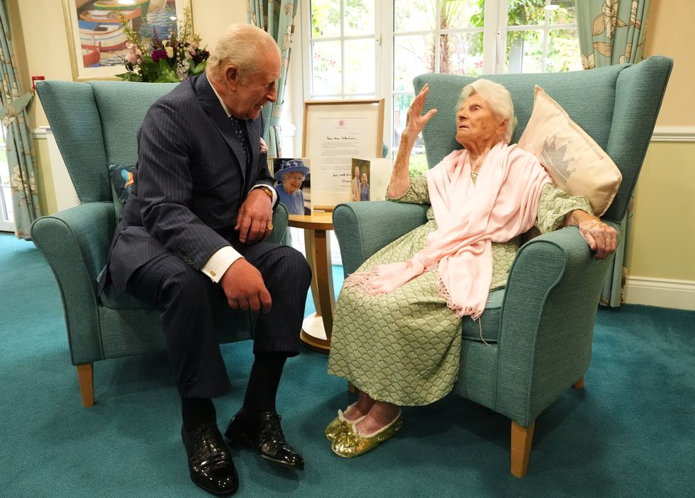 Ethel Caterham meets King Charles III