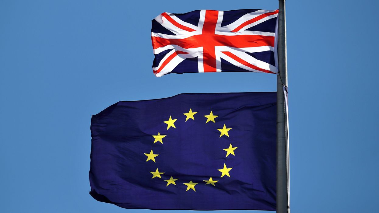EU and UK flags