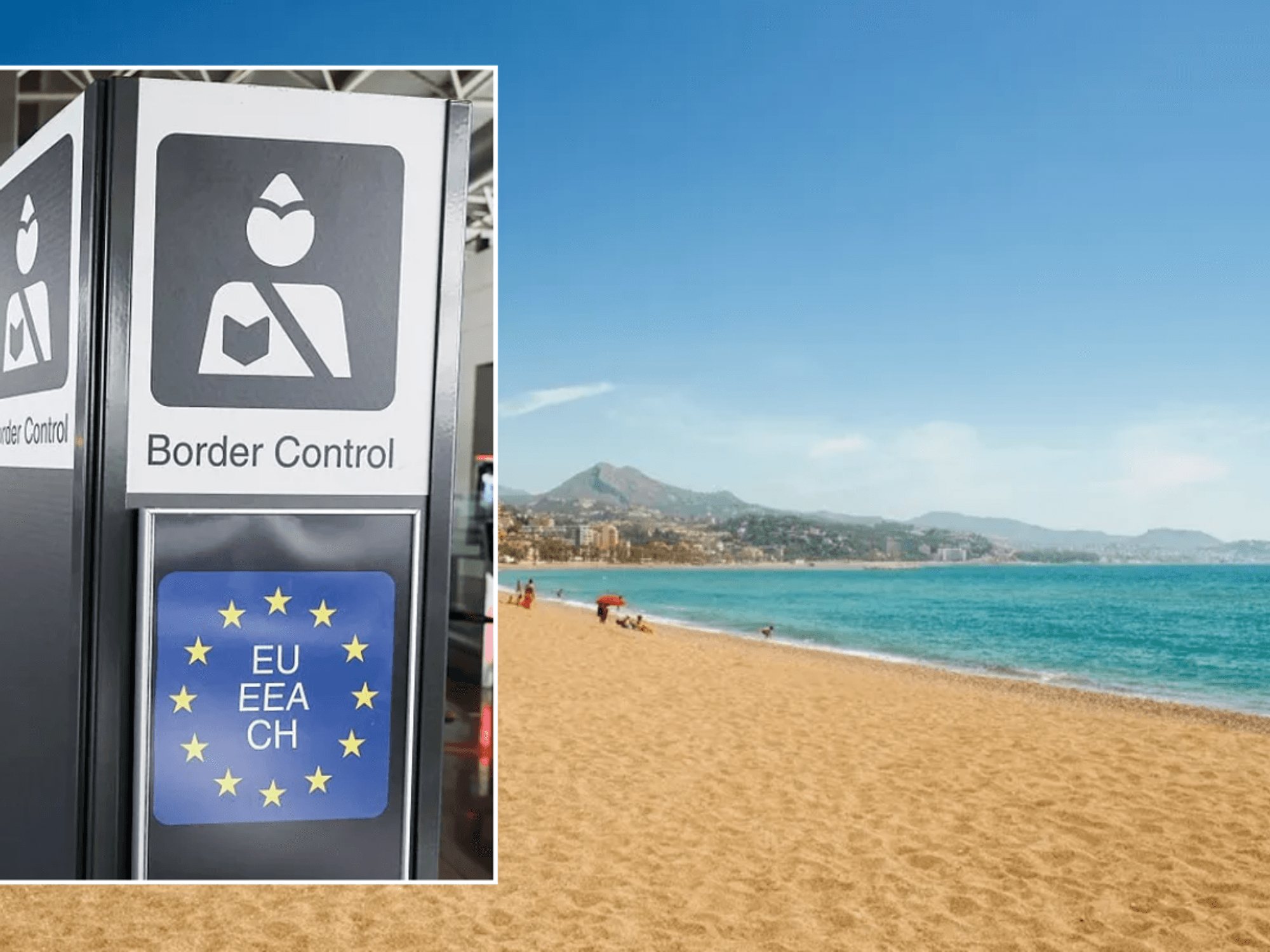 EU border control / Malaga beach, Spain