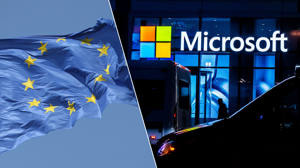 EU Flag/Microsoft